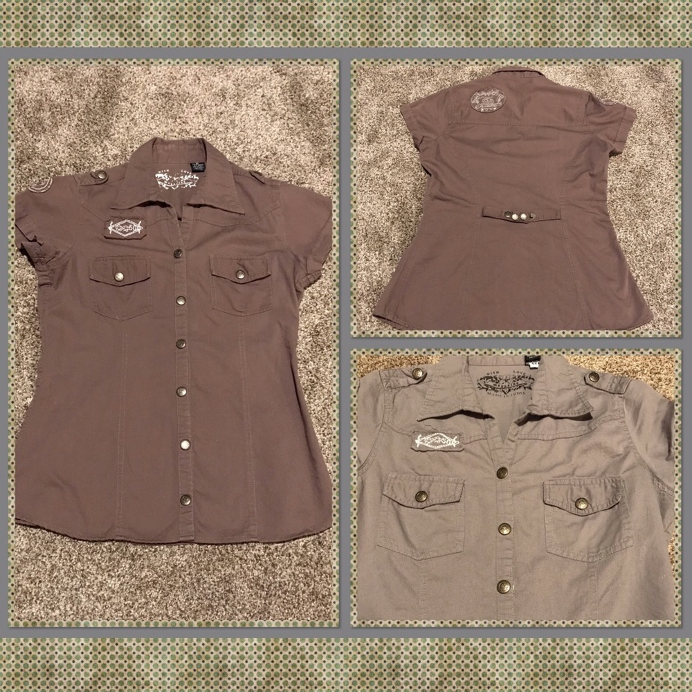 Mechanic Snap Down Button Shirts sz. M